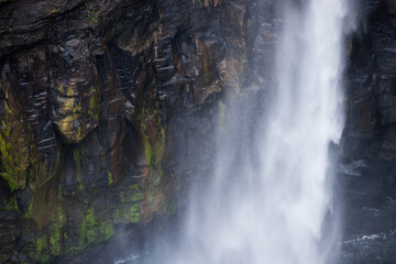 waterfall on faroe islands