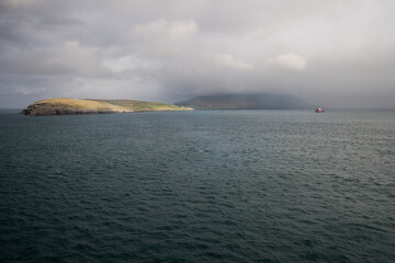 fjord landscape of faroe islands