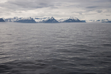 fjord landscape in east iceland