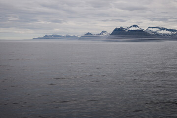 fjord landscape in east iceland