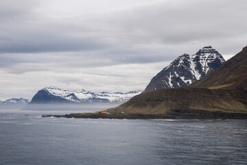 fjord landscape in east iceland