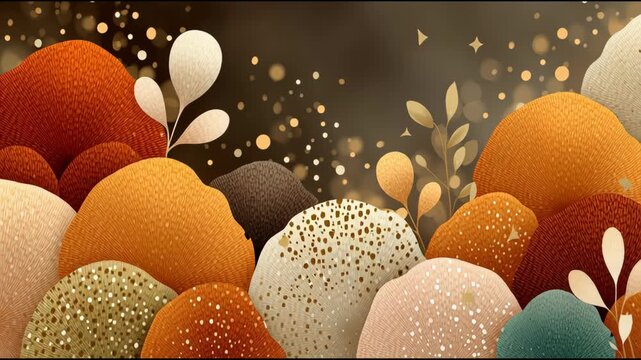 golden easter eggs on a dark background