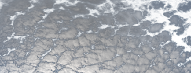 Panorama of puffy white summer clouds with the blue sky transparent