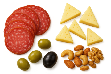 Delicious Charcuterie Board Platter on a transparent background image