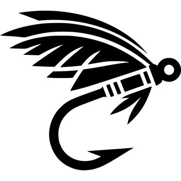 Fly Fishing Fly Icon Vector