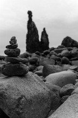 Stone Balance on the Beach
