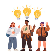 Young Talents Share Their Ideas Enthusiastically On Campus, Heading Towards A Bright Future.