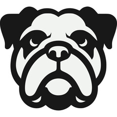 English Bulldog Icon Vector