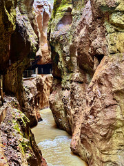 waterfall in the mountains