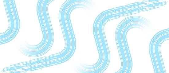 Abstract blue geometric lines background. Minimal linear pattern. Modern graphic design. Futuristic technology concept. Suit for poster, banner, business, website, cover, brochure, flyer