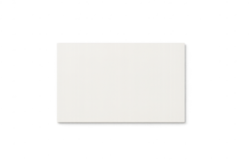Floating white square element over a transparent background effect.