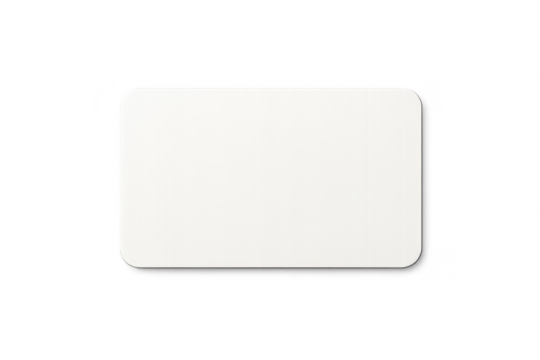 White rounded rectangle on transparent background for graphic design. - Powered by Adobe
