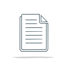 Document Line Art - File Icon, Paper, Sheet, Information, Outline