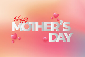 happy mothers day celebration template card background