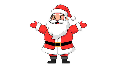 santa claus isolated on white background