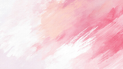 ピンクと白の抽象的な筆のテクスチャ背景
