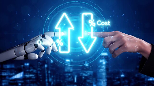 Business concept showing cost reduction and quality increase using Lean, Six Sigma, and Total Quality Management (TQM) to enhance efficiency, value, and customer satisfaction. Muxer