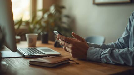 Writing in Notebook with Morning Coffee