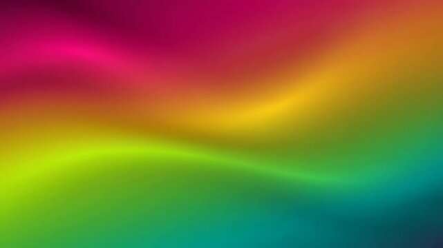 Animated Abstract Rainbow Gradient Background featuring vibrant, flowing colors in a soft, wavy, and seamless loop.