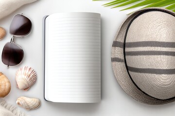 Travel Packing List for Sunny Holiday at Tropical Destination by the Coast