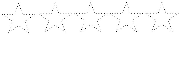 Cute Star Cluster Outline Pattern

