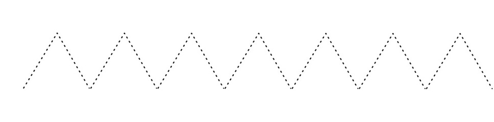 Repeating Zigzag Peaks Tracing Pattern
