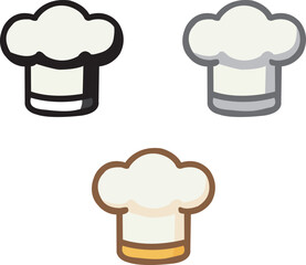 Chef Hat Food Icon – Cooking and Restaurant Vector Illustration