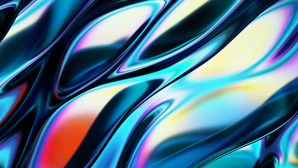 Bright colorful abstract background featuring smooth flowing shapes and gradient textures, ideal for modern digital art, presentations, creative projects, and marketing visuals
