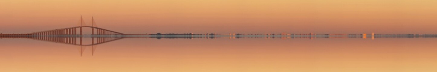 The Sunshine Skyway Bridge Tampa Bay Florida USA