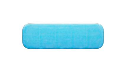 Blue Rectangular Button on White Background