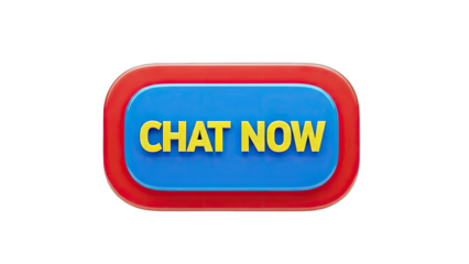 Chat Now Button: Clickable Call to Action on White Background