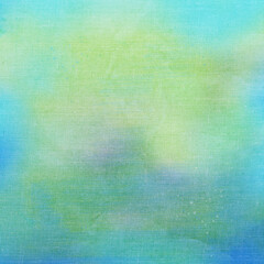 Blue-green watercolor fabric texture, artistic blended canvas background, vibrant abstract textile perfect for creative design, posters, and digital art.