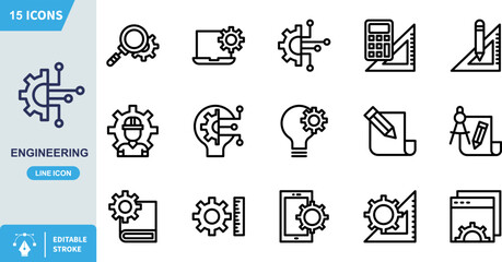 Engineering icon featuring a stylized gear integrated with a digital circuit board pattern represents the intersection of mechanical processes and advanced technology symbolizing complex system devel