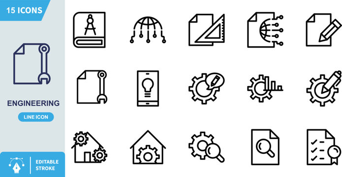 Engineering file repair icon features a clean line art representation of a document overlaid with a wrench symbolizing technical maintenance system configuration and crucial software or hardware trou - Powered by Adobe