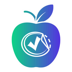 quality control Gradient icon