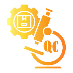 quality control Gradient icon