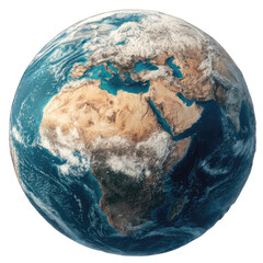 earth globe on white background