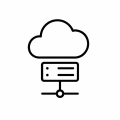 cloud_computing_minimalist_line_icon_vector