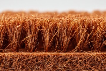 Fototapeta premium Close-up of Wheat Stalks in Field with Warm Golden Colors and Soft Lighting