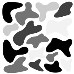 Black tone color abstract geometry shapes