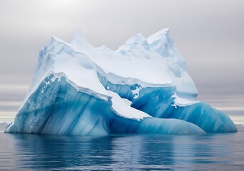 Iceberg in Arctic Ocean, Frozen Landscape, Climate Change