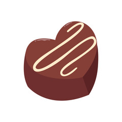 chocolate cake element object for design, cute style with soft color