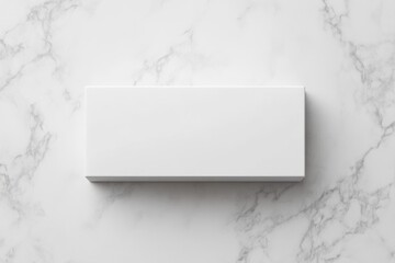 White box on solid background with soft shadow. AI image