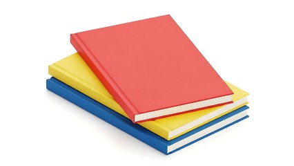 stack of colorful books