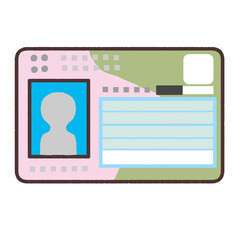 マイナンバーカードの手描きイラスト