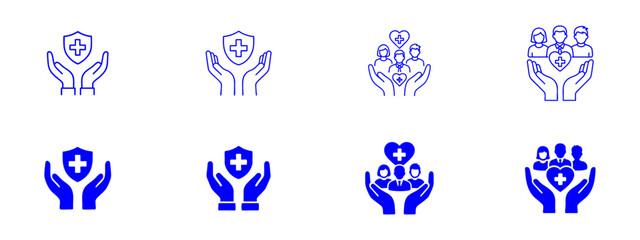 Healthcare and Community Protection Icons