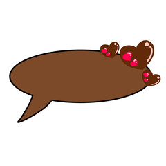 Valentine's Day chocolate speech bubble simple illustration
バレンタインデー チョコレート 吹き出し シンプル イラスト
