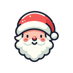 Santa Face Vector Illustration Design