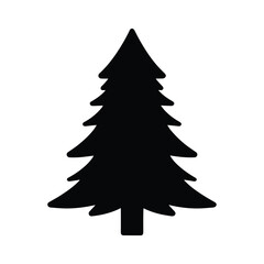 Christmas Tree silhouette Vector Illustration Design