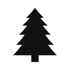 Christmas Tree silhouette Vector Illustration Design